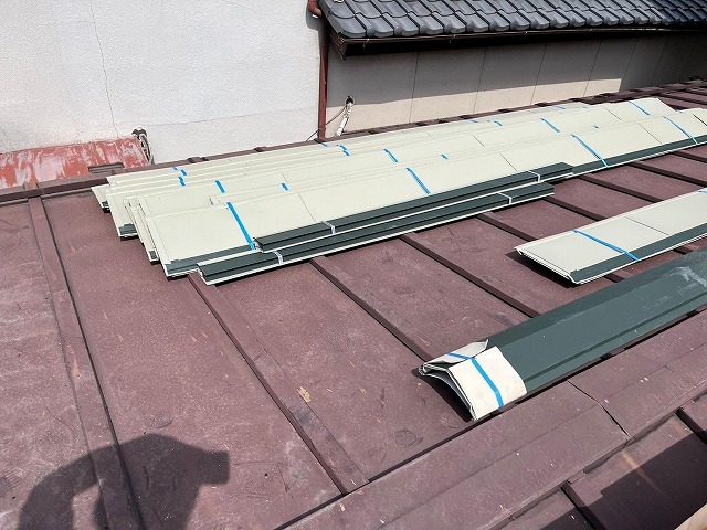 甲府市　屋根葺き替え工事